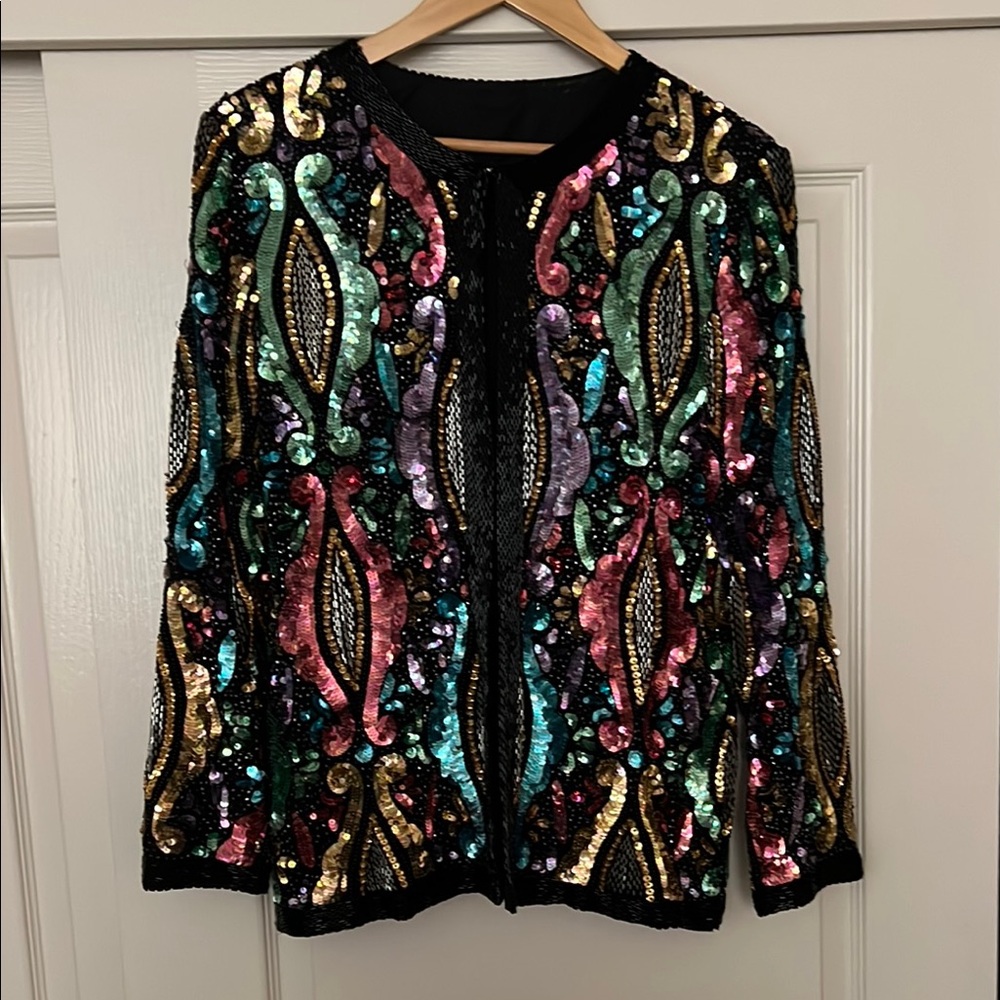 Vintage Sequin Beaded Jacket *Mint* - image 2